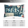 thumbnail image 2 of Kdxio Cotton Pillow Cases 20"x30" Pillowcases,Soft and Breathable Bedroom Pillow Cases-France and Paris, 2 of 8
