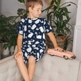 thumbnail image 4 of Balery Swan Conjunto de Pijama Infantil de Manga Corta con Estampado – Ropa de Dormir de Algodón Suave-3X-Large, 4 of 6