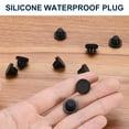 thumbnail image 4 of 10pcs Hole Plug 3/8 Inch (9.2mm) Button Plugs Fit for 8mm Hole, Snap in Locking Hole Tube Plug Gel, Black, 4 of 6