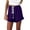 Purple, variant on Seductiva Black Clothing Women's Casual Shorts Womens Lightweight Shorts Casual Baggy Trendy Short Pants Elastic Waist Drawstring Comfy Shorts
