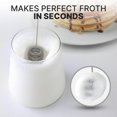 thumbnail image 2 of Batidor triple Milk Frother Zulay Kitchen Tornado con pilas, 2 of 7