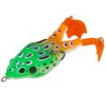 thumbnail image 2 of Cheers.US Soft Frog Bait Frog Lure Double Propellers Legs 3D Eyes Lifelike Silicone Skin Pattern Topwater Bigger Splash More Attractive, 2 of 7