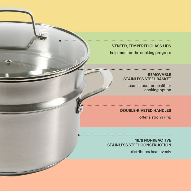 Martha Stewart Everyday 8-Piece Cookware Set With Kitchen