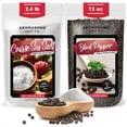 thumbnail image 1 of Aromasong Coarse Sea Salt 2.43 LB and Black Peppercorn 12oz 100% Natural Grinder Refills, 1 of 4