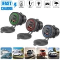 thumbnail image 6 of QC 3.0 USB+Dual PD Type-C Fast Car Charger Socket Adapter Power Outlet 12V 24V, 6 of 6