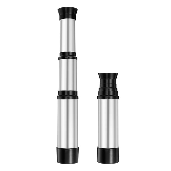 GAXIRE Silver Mini Telescope for Kids Lightweight Portable Handheld Telescope for Outdoor Exploration 2pcs