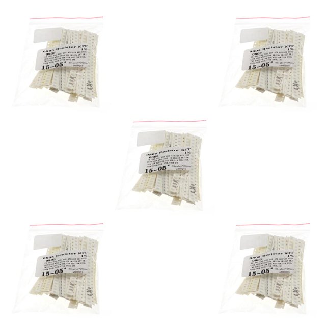Destyer 660pcs / Sac Résistance Kit Résistance Résistant à la Chaleur Film Pack Résistances Assortiment Ohm Composants Ménage Professionnel 0805 Puce 5Set