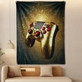 thumbnail image 4 of Colorful Game Controller Sherpa Blanket, Super Warm Double-Layer Throw for Console Gamers, Perfect Birthday Gift for Kids & Friends, Soft Gaming Room Accessory, 4 of 9