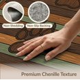 thumbnail image 6 of ODIKA 5'x7' Washable Area Rug Print Rustic Wood Grain With Woodland Forest Border Bear Paw Refined Structured for Dining Room, Under Table, Home Office, Non-Slip Chair-Friendly, 6 of 7