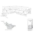 thumbnail image 7 of Titan Furnishings 6-Piece 1 Console 3-Power Reclining Italian Leather Sectional, 7 of 7