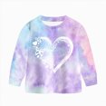 thumbnail image 5 of Toddler Baby Girls Winter Clothing Sets 2T 3T 4T 5T 6T 7T 8T Girl Clothes Long Sleeve Toddler Girls Clothes Tie-Dye Hoodie and Girls Leggings 2 Piece Fall Outfits Light Purple Size 3-4 Years, 5 of 9