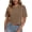 Khaki, variant on Cropped T shirts for Women Oversized Vintage Cotton Tee Short Sleeve Summer Tops Casual Shirts