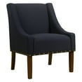 thumbnail image 5 of HomePop Modern Swoop Accent Chair with Nailhead Trim, 5 of 7