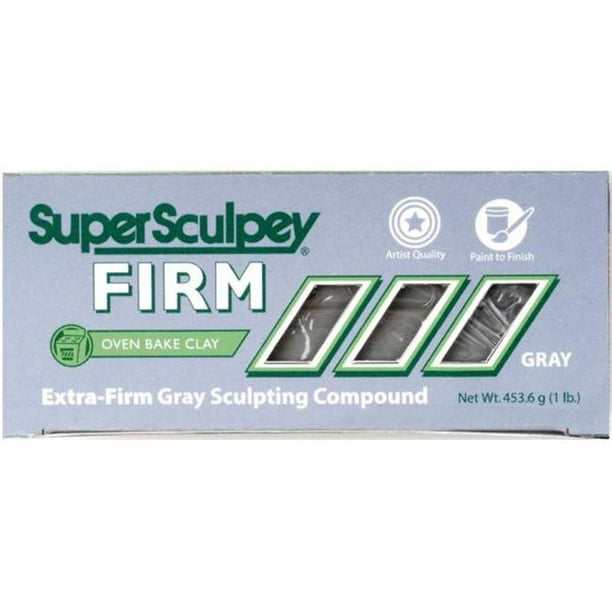 Super Sculpey 1lb Firm Grey