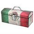 thumbnail image 2 of Sainty International Art Deco Toolbox Mexico Flag 16 " Steel, 2 of 2