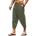 thumbnail image 2 of JTieacloth Mens Cargo Pants Mens Fashion And Leisure Fashion Join Together Casual Simple Personality Lace Up Pocket Pants Casual Pants Trousers Green, 2 of 4