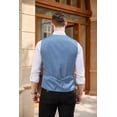 thumbnail image 2 of COOFANDY Men's Business Suit Vest Casual Dress Vest Slim Fit Formal Waistcoat, 2 of 6