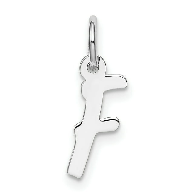 Pendentif Breloque Collier Monogramme Prénom Initiale Lettre F Délicat en Argent Sterling 925