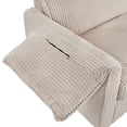thumbnail image 4 of MAYEERTY Modern Corduroy Sleeper Sofa Bed, Pull Out, Multi-Functional Recliner Couch Bed for Living Room, Brown, 4 of 12