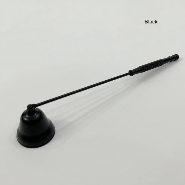 Apagavelas negro, elegante accesorio para extintor de velas con mango largo para apagar la llama de la vela de forma segura