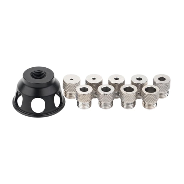 Guía de broca vertical, kit de plantilla para agujeros, guía de broca autocentrante, herramienta de perforación para carpintería para fabricación de m