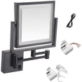 thumbnail image 5 of Wall Mirror, Wall Mounted Makeup Mirror 8-Inch Two-Sided Swivel Wall Mount Mirror with 3X Magnification, 360 Degree Swivel, 5 of 7