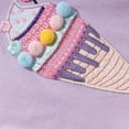 thumbnail image 7 of WOYY Big Girls Cute Ruffle T-Shirt Ice-Cream Embroidery Cotton Short Sleeve T Shirt, 7 of 7