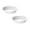 Silver-2Pcs, variant on Bird Feeding Station Tray, Round Bird Feeder Bowl Replacement for Wild Birds, Bird Bath Water Dish for Garden Patio, Outdoor Birdseed Bowl for Sparrow Finch Lovebird