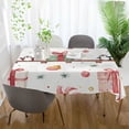 thumbnail image 3 of Yayeee Tablecloths 60" x 60" Rectangle Wrinkle Resistant Party Table Cover, Christmas Gift Train, 3 of 8