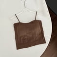 thumbnail image 4 of Noric Women's Built-in Bra Tank Top Square Neck Sleeveless Ribbed Spaghetti Strap Cami Slimming Everyday Basic Casual Outfits, 4 of 6