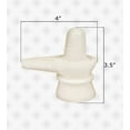 thumbnail image 4 of IBA Indianbeautifulart Stone Shivling Statue God Shiva Linga Idol White Color Statue for Meditation Puja Room Religious god Idols Shiva Lingam- Medium 4" x 3.5"Inches, 4 of 6
