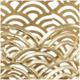 thumbnail image 5 of DecMode 32", 13"H Geometric Art Deco Inspired Gold Aluminum Metal Vase with Arch Designs, Set of 2, 5 of 11