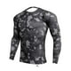 thumbnail image 3 of Eigraketly Camisa delgada deportiva de manga larga de estilo informal de diseño Simple para hombre, camisetas estampadas de poliéster con cuello Uniforme atlético Tela escocesa negra SG Eigraketly OD028984-13, 3 of 6