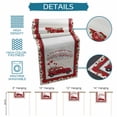 thumbnail image 6 of Valentine's Day Table Runner 60 Inches Long Farmhouse Dress Scarves, Red Truck Love Heart Roses Romantic Floral Dining Tablerunner for Coffee Table/Kitchen Island/Party Décor, 13" x 60", 6 of 8