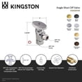 thumbnail image 4 of Kingston Brass CD53302VA 5/8-Inch O.D. Comp x 3/8-Inch O.D. Comp Anti-Seize Deluxe Quarter-Turn Ceramic Hardisc Cartridge Angle Stop in Polished Brass, 4 of 5