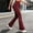 Wine, variant on Swuxness Women Yoga Leggings Long Pants Solid Color Sports Elastic Slight Flare Leg Wear