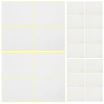 FRCOLOR 120pcs Blank Stickers Labels for Write On Made of Self-adhesive Color for Home Use