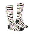 thumbnail image 4 of Lsque Pig And Watermelon Printed Crew Socks Men's Women's LightWeight Thin Casual Calf Socks ,Knee High Socks,Cotton Socks, 4 of 9