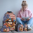 thumbnail image 2 of Yuyamidu Baseball School Backpack for Boys 8-10 10-12 Kids Bookbag with Lunch Box and Pencil Case Water Bottle Holder American Flag Elementary Middle School Bag Packs Lightweight Rucksack 4 In 1, 2 of 8