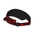 thumbnail image 2 of Balery Red Skulls Sport Wear Athletic Visor Sun Sports Visor Hat Visor Adjustable Cap for Women and Men (One Size), 2 of 7