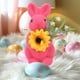 thumbnail image 5 of Adorno de conejo de Pascua, escultura de conejo artificial de pie con musgo verde, decoración de jardín, regalos de fiesta, decoración de mesa y hogar, adornos de conejo de PVC., 5 of 9