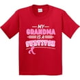 thumbnail image 3 of Inktastic My Grandma is a Survivor Breast Cancer Awareness Youth T-Shirt, 3 of 5