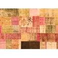 thumbnail image 1 of Ahgly Company Indoor Rectangle Patchwork Orange Transitional Area Rugs, 7' x 10', 1 of 1