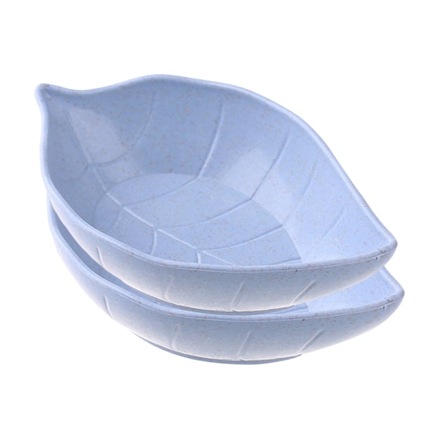 Platos decorativos japoneses con forma de hoja de espiga de trigo para aperitivos, salsas y condimentos. Platos con diseño de hoja natural para servir aperitivos, salsa de soja, encurtidos o vinagre.