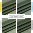 thumbnail image 7 of Forest Green Sheer Curtains 96inches Long for Living Room, Grommet Voile Sheer Light Filtering Window Treatments for Bedroom, Sage Green, W54 x L96, Set of 2, 7 of 7