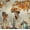 Rusty World Map, variant on Elephant Stock Hemisphere Map Wall Art - Horizontal Multi Panel Canvas - Living Room Wall Decor - Map Multi Panel - Beige And Blue Decor - 23" x 14"