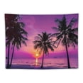 thumbnail image 5 of BCIIG  Ocean Sunset Tapestry Tropical Beach Palm Tree Dusk Sky Hawaii Seaside Nature Seascape Home Decor Tapestries Wall Blanket For Bedroom Living Room Dorm, 5 of 6