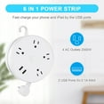 FAV NonSurge Cruise Power Strip with Retractable 6ft Extension Cord,2