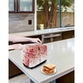 thumbnail image 4 of Fsddascl Red Eucalyptus Leaves Toaster Cover 4 Slice, Large Kitchen Appliance Covers, Spring Floral Summer Botanical Toaster Oven Cover with Loop, Bread Machine Cover Polyester Dust Cover Protection, 4 of 5