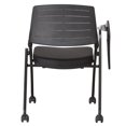 thumbnail image 2 of Chaise de classe à dossier bas de TygerClaw, noir, 2 of 7